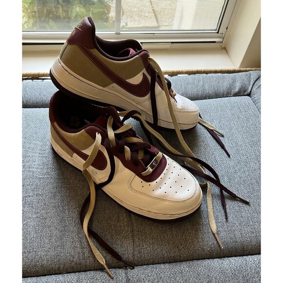Nike Air Force 1 '82 Hawaii Lotus Flower Gold Maroon AF1 Women's 9.5 Floral - Picture 1 of 16